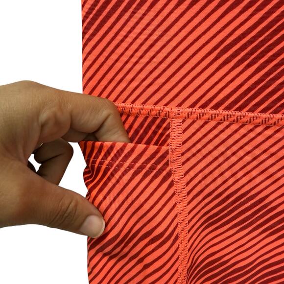 Under Armour Project Rock Waistband Ankle Training Tight Orange Size Medium - Picture 6 of 11